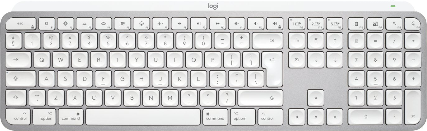 EAN 5099206114630 - Logitech Master MX Keys S for Mac teclado Oficina RF Wireless + Bluetooth QWERTY Internacional de EE.UU. imagen 1