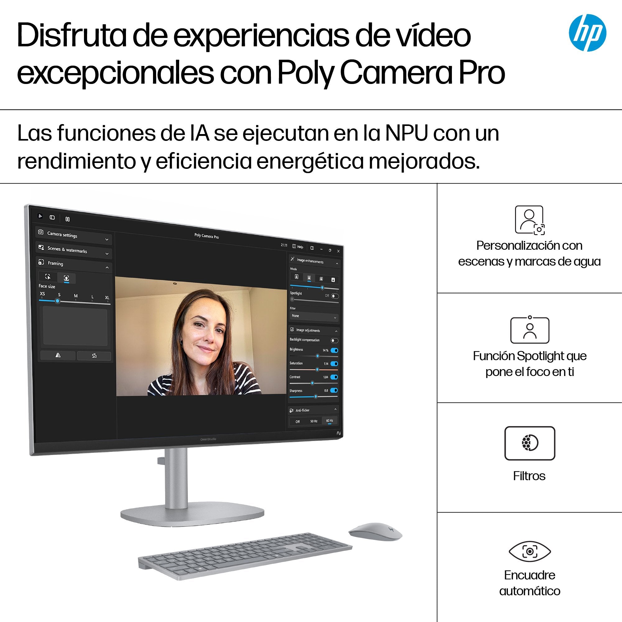 EAN 199896764988 - HP OmniStudio X All-in-One Desktop Next Gen AI 32-c1009ns PC Copilot+ PC Intel Core Ultra 7 258V 80 cm (31 imagen 10