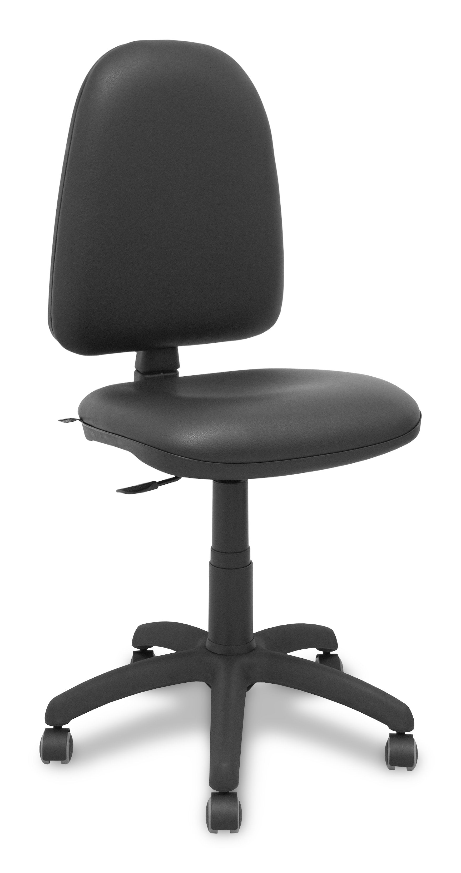 Silla Ayna Similpiel Negro Ruedas De Parque