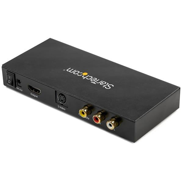 Startech.Com Conversor Adaptador De Vídeo Compuesto O S-Video A Hdmi Con Audio - 720p - Ntsc Y Pal