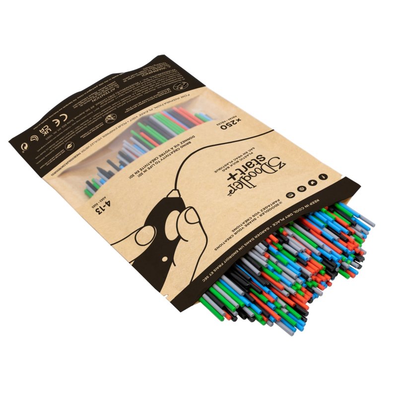 3doodler Filament / Mart+ / 250 / Rojo, Azul, Verde, Gris, Negro / \"Primary Pow Mix\"