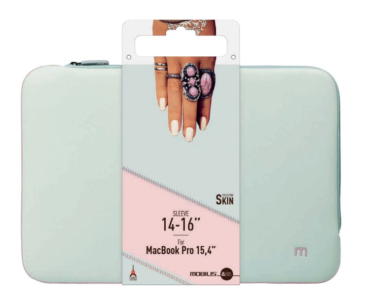 Mobilis 049006 Funda Para Portátil 40,6 Cm (16") Funda Gris, Rosa