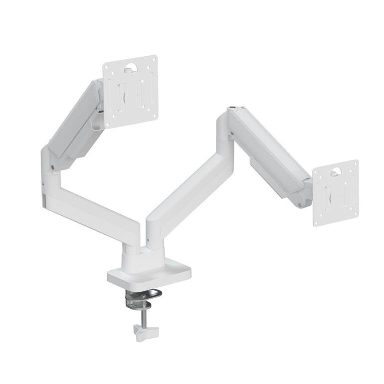 Gembird Desk Mounted Adjustable Double Monitor Arm 17-32" White
