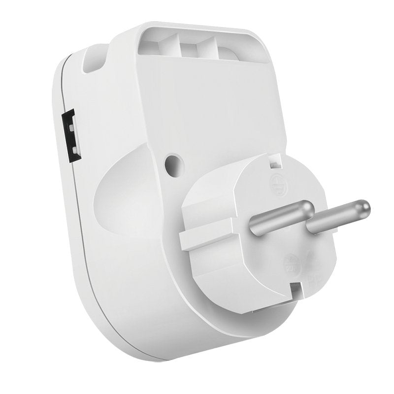 Adaptador De Enchufe Logilink Con Emante, 1x Cee 7 3 Y 2x Usb-A