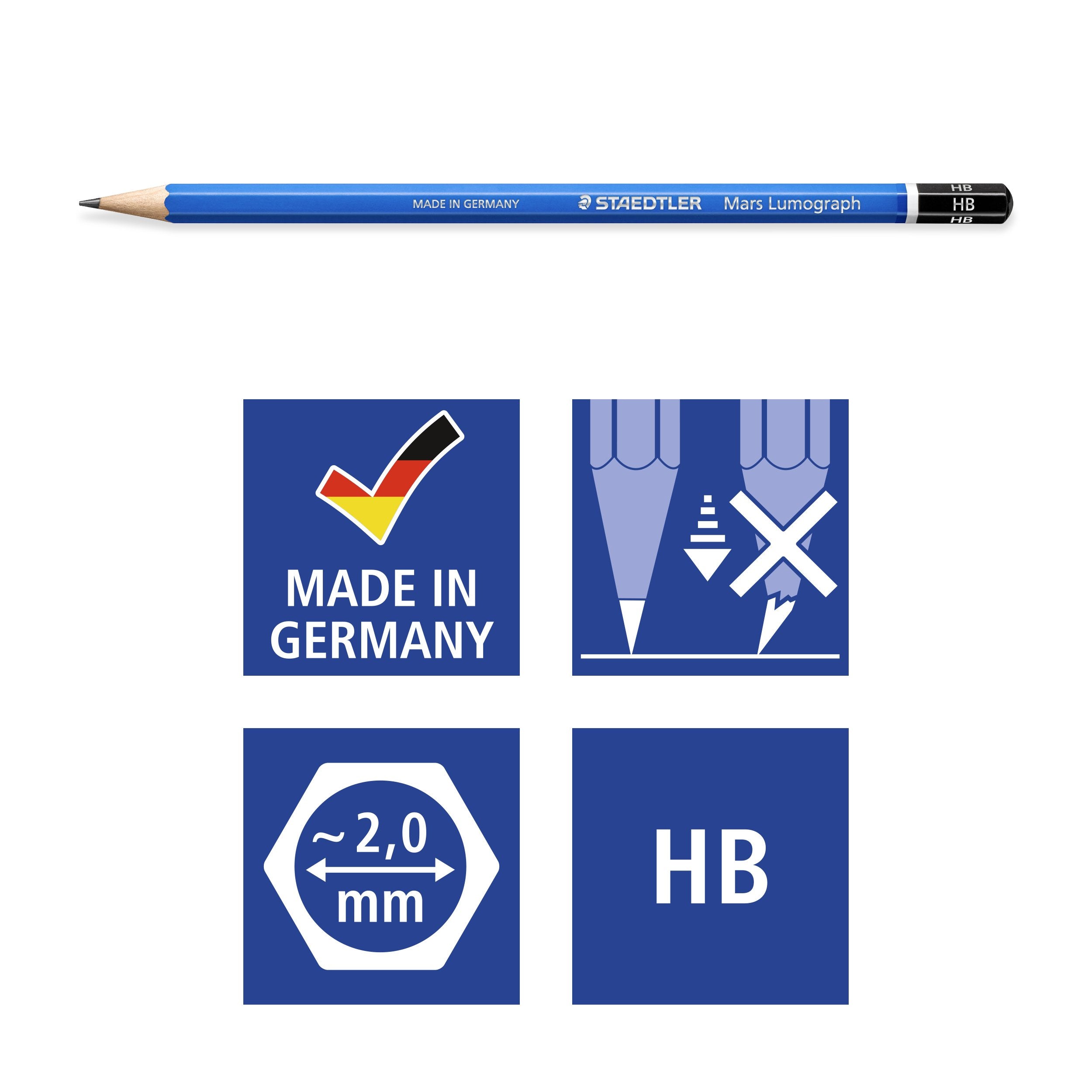 EAN 4007817108710 - Staedtler Mars Lumograph 100 Multi 6 pieza(s) imagen 5