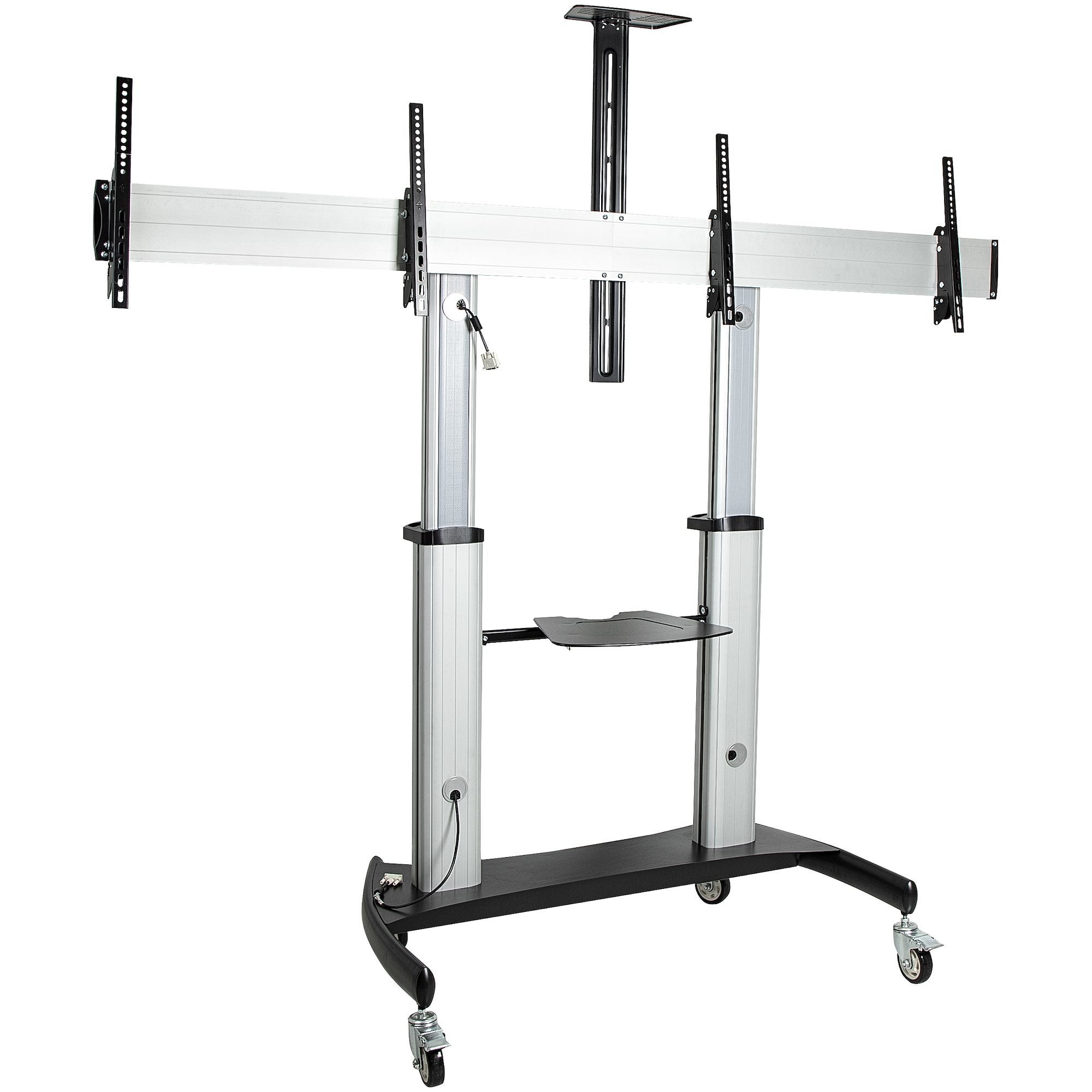 EAN 0065030891653 - StarTech.com STNDMTVDUO soporte para TV 152,4 cm (60") Negro, Plata imagen 3