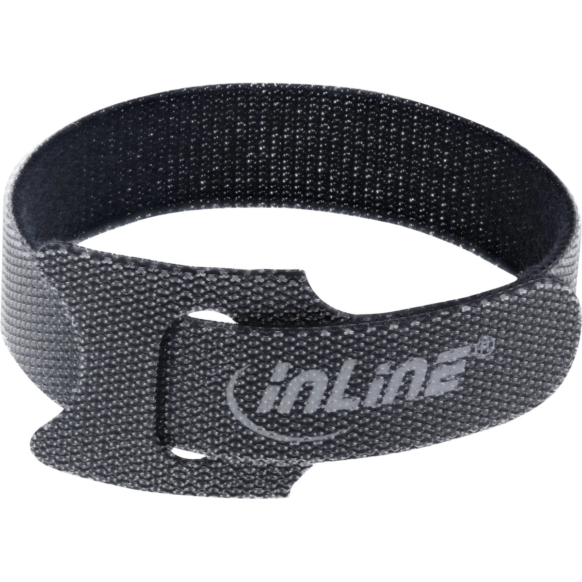 Inline Correas Cierre De Velcro 180 Mm 10 Uds. Negro