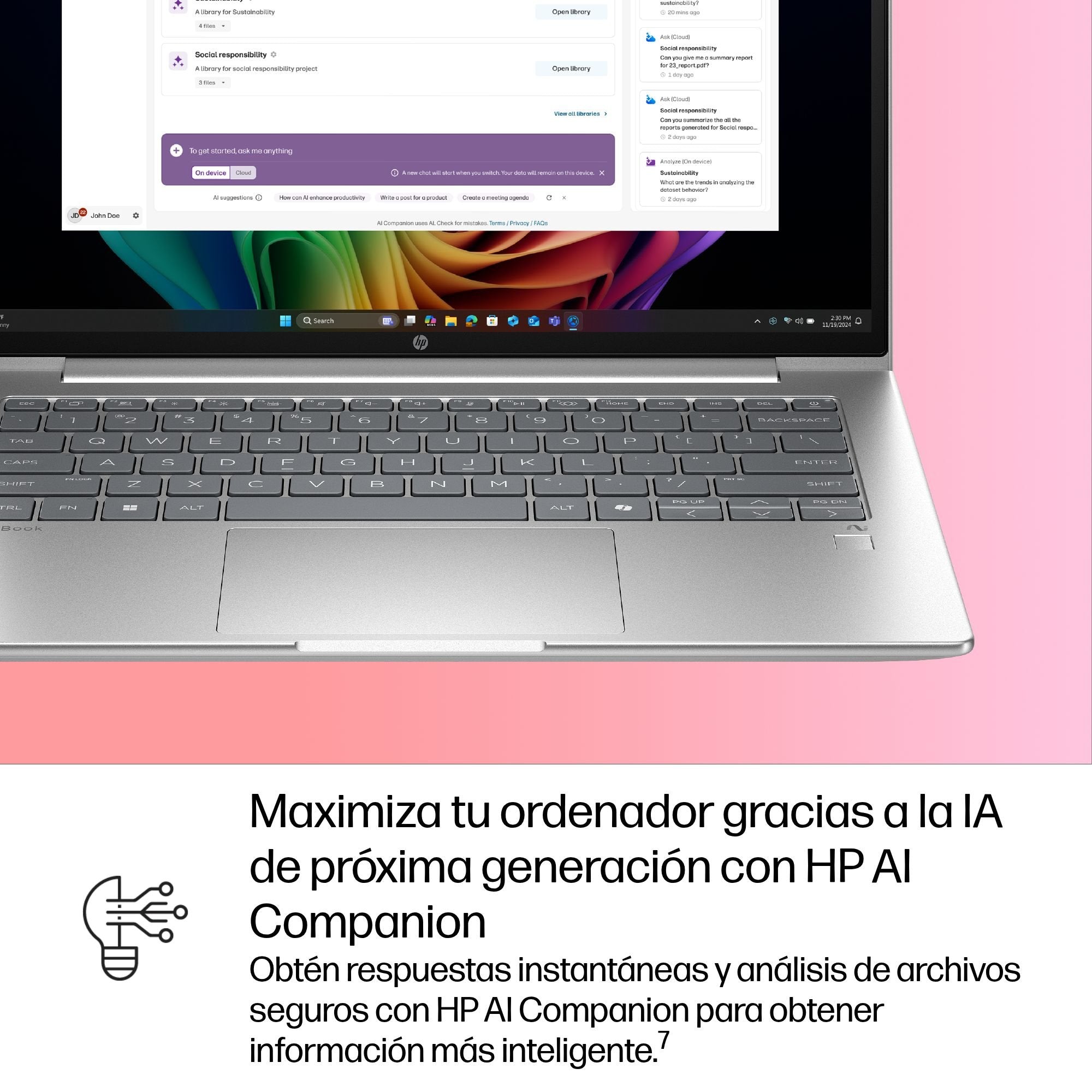 EAN 0199764324740 - HP ProBook 4 G1q Notebook Next Gen AI Wolf Pro Security Edition Copilot+ PC Snapdragon X1-26-100 Portátil imagen 13