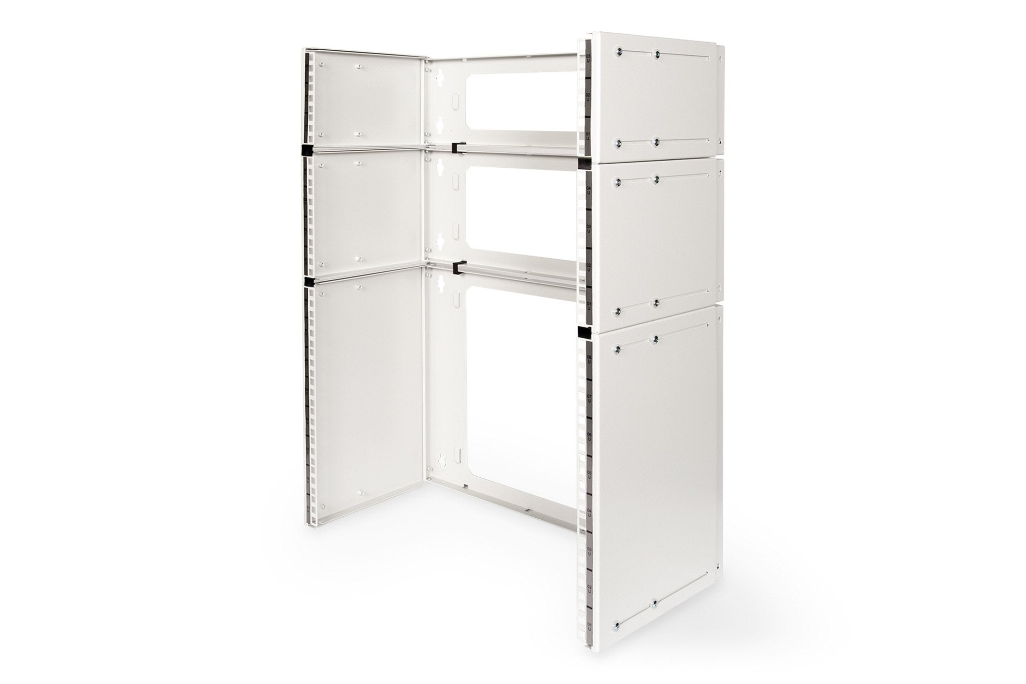 Soporte De Pared 4u, 195 X 505 X 250 Mm Profundidad Ajustable, Apilable, Gris (Ral 7035)