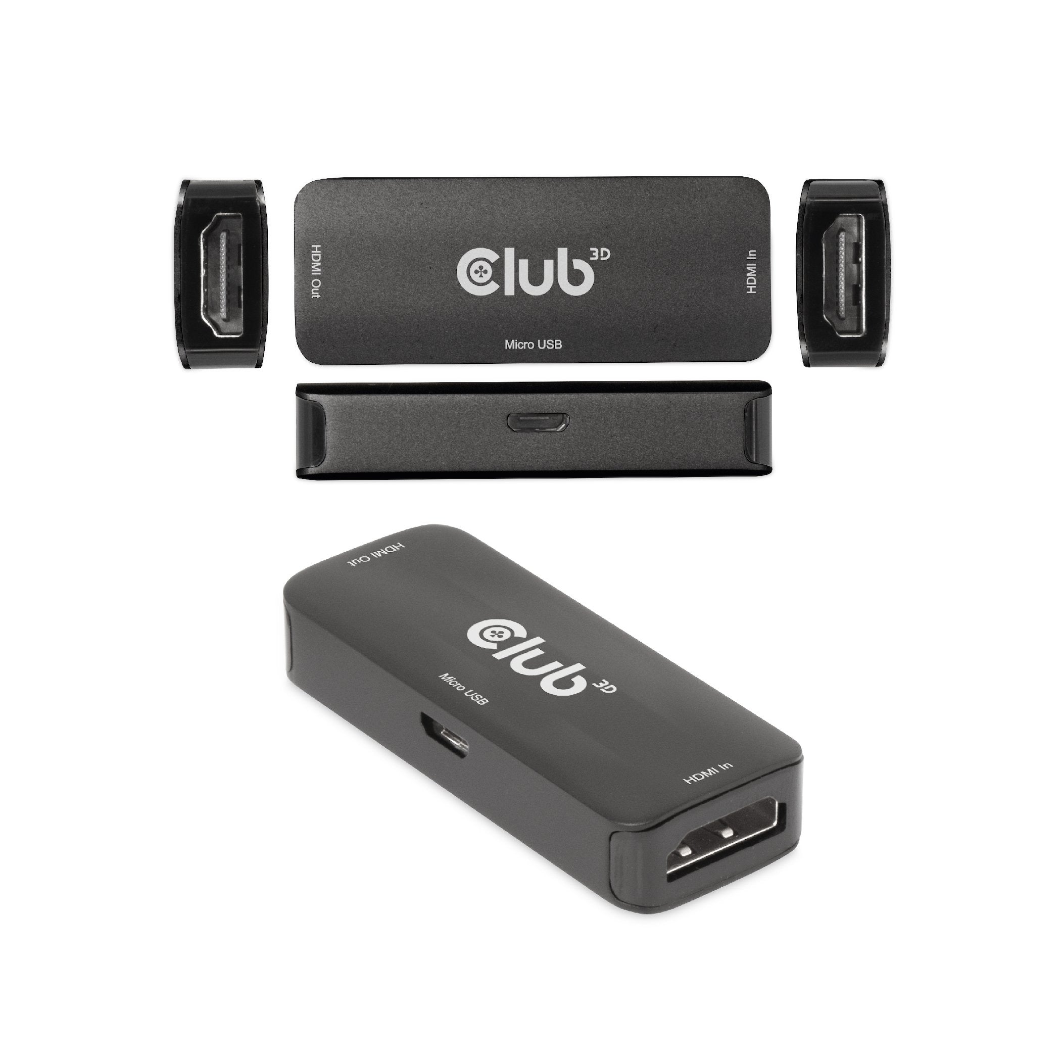 EAN 8719214472825 - CLUB3D CAC-1307 extensor audio/video Repetidor de señales AV Negro imagen 2