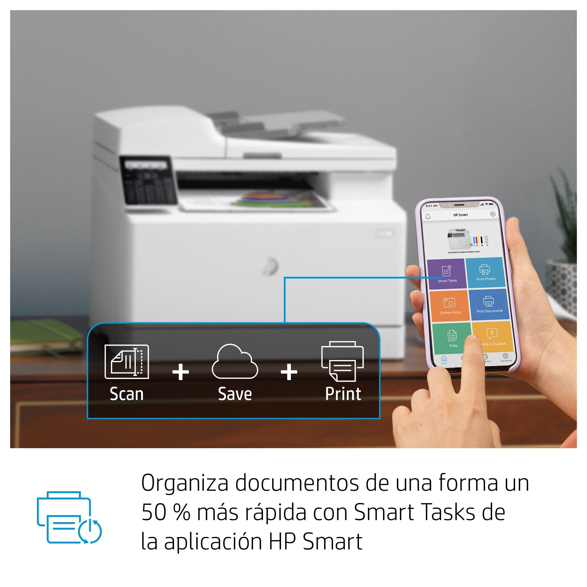 Multifunción Láser Color Hp Láserjet Pro M183fw Wifi Fax Blanca