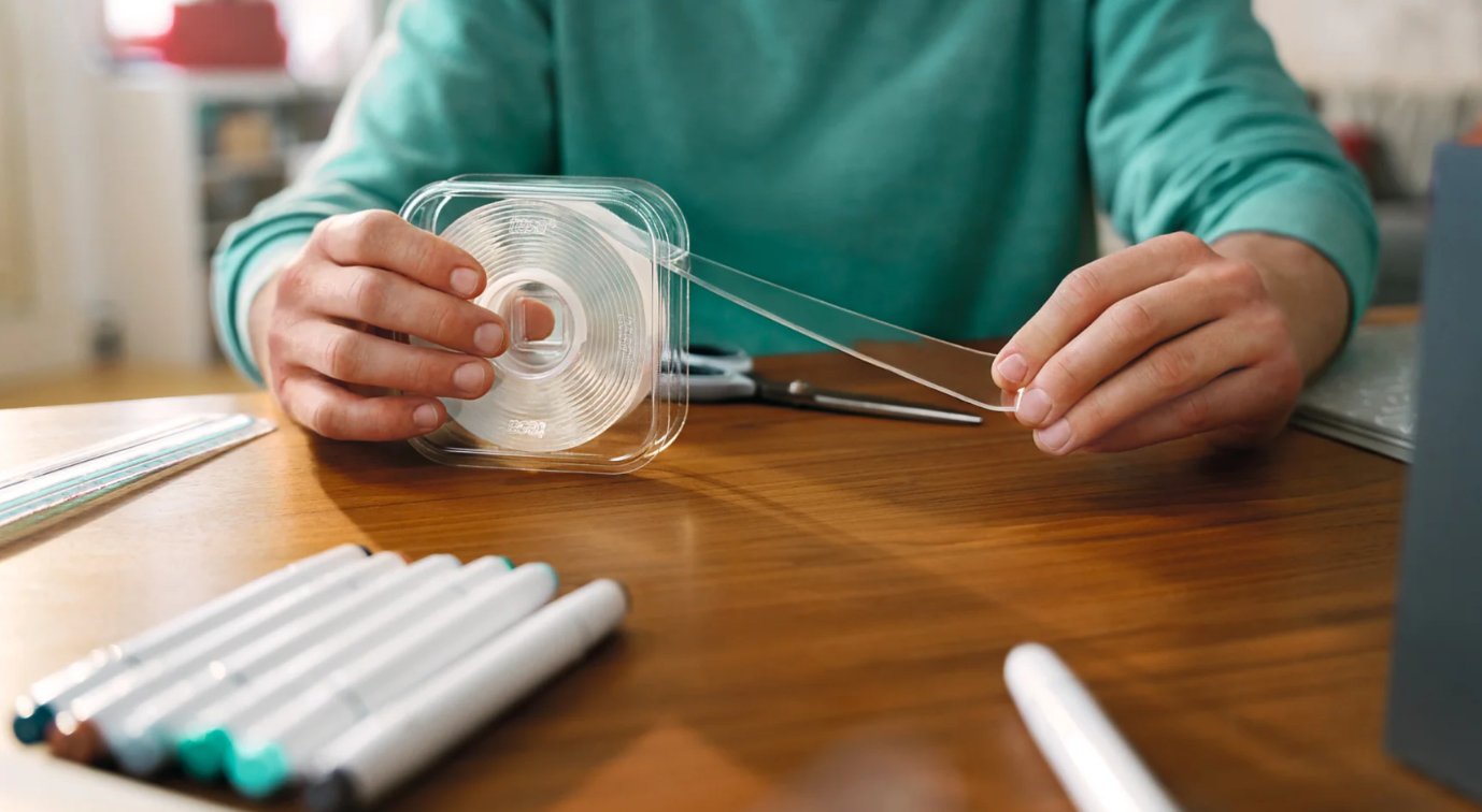 Cinta Doble Cara Universal Transparente, 3 M X 30 Mm