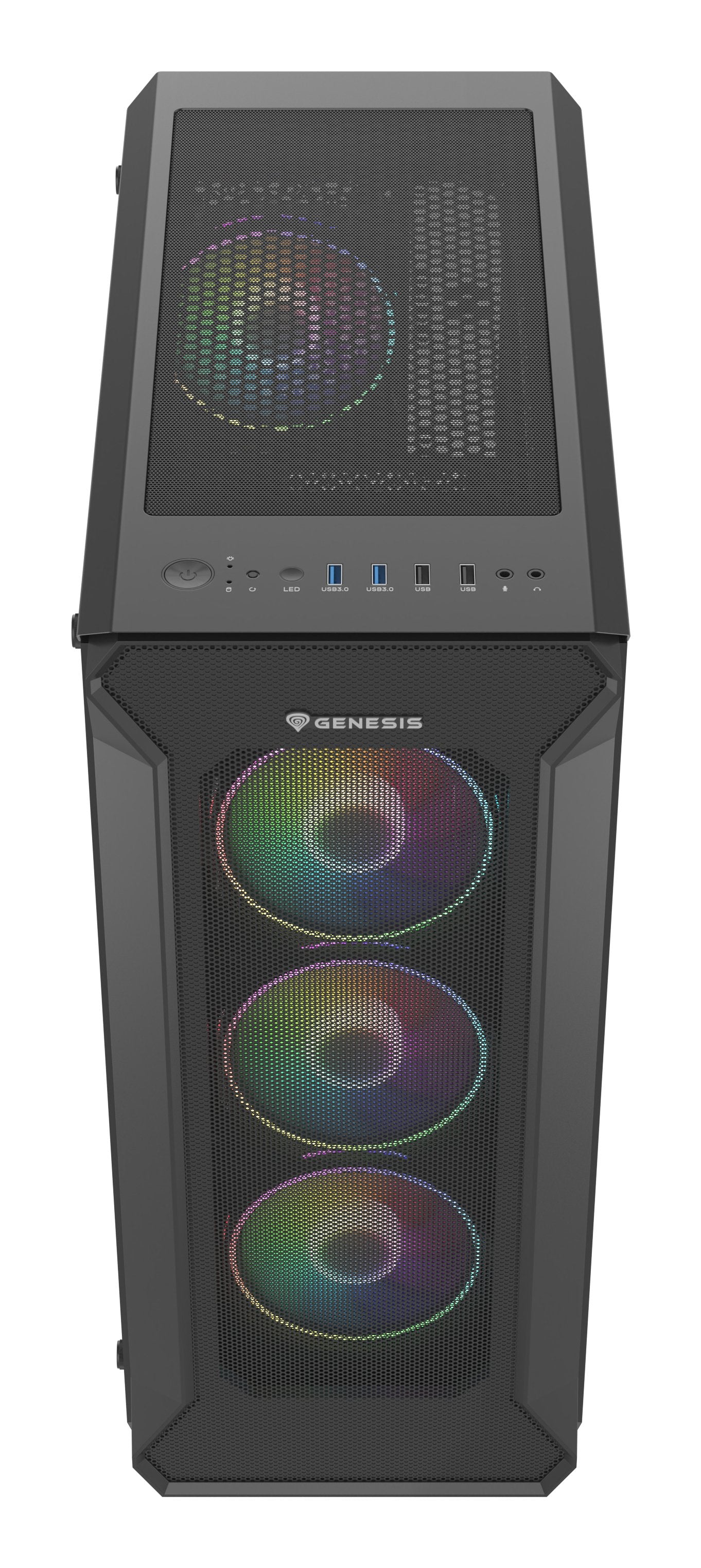 EAN 5901969420890 - GENESIS Irid 505 ARGB Midi Tower Negro, Transparente imagen 4