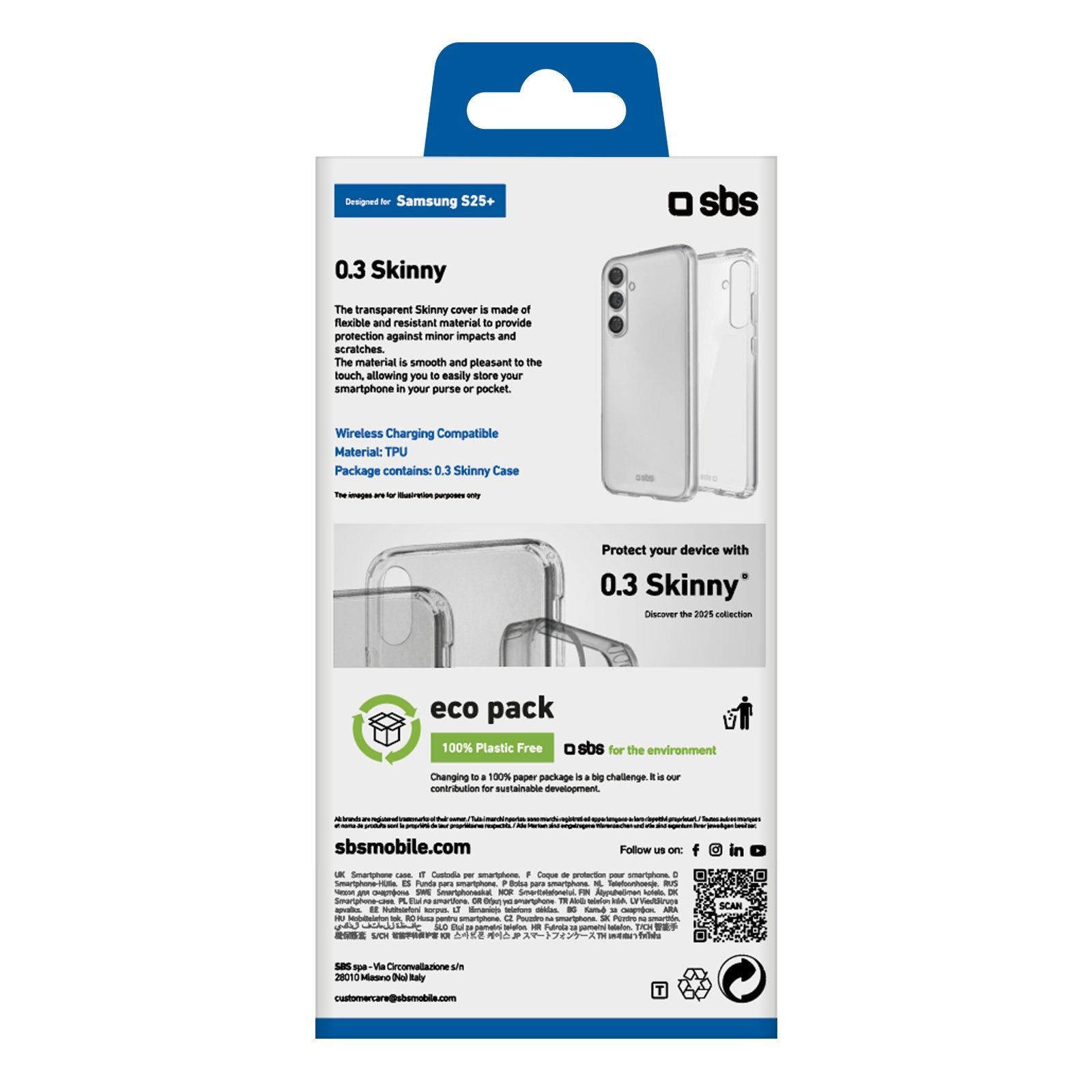 Sbs Skinny Cover Galaxy S25+ Transparent