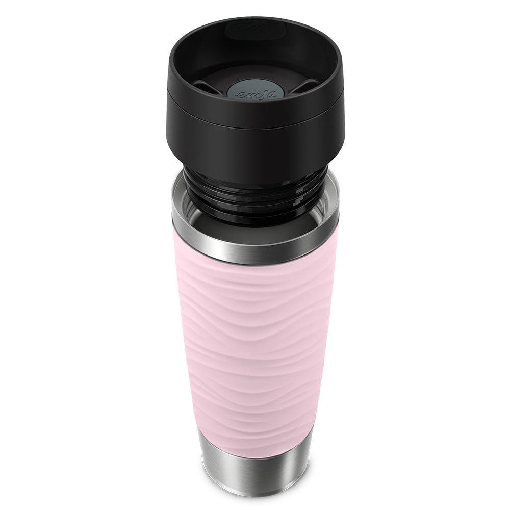 EAN 4009049545127 - EMSA Travel Mug Waves Grande 500 ml Rosa, Acero inoxidable imagen 2