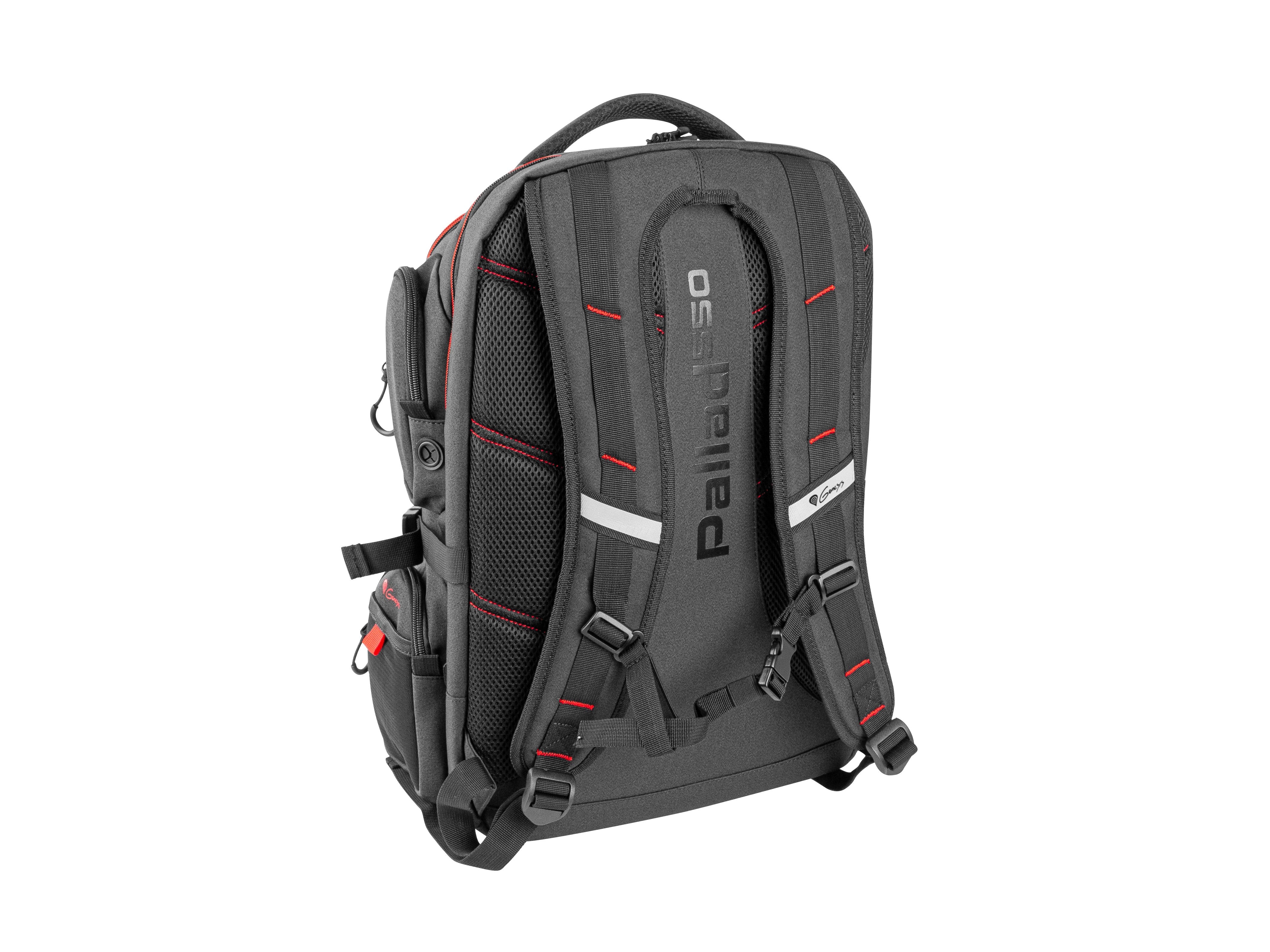 Mochila Genesis Pallad 550 Hasta 17.3 Pulgadas Negra