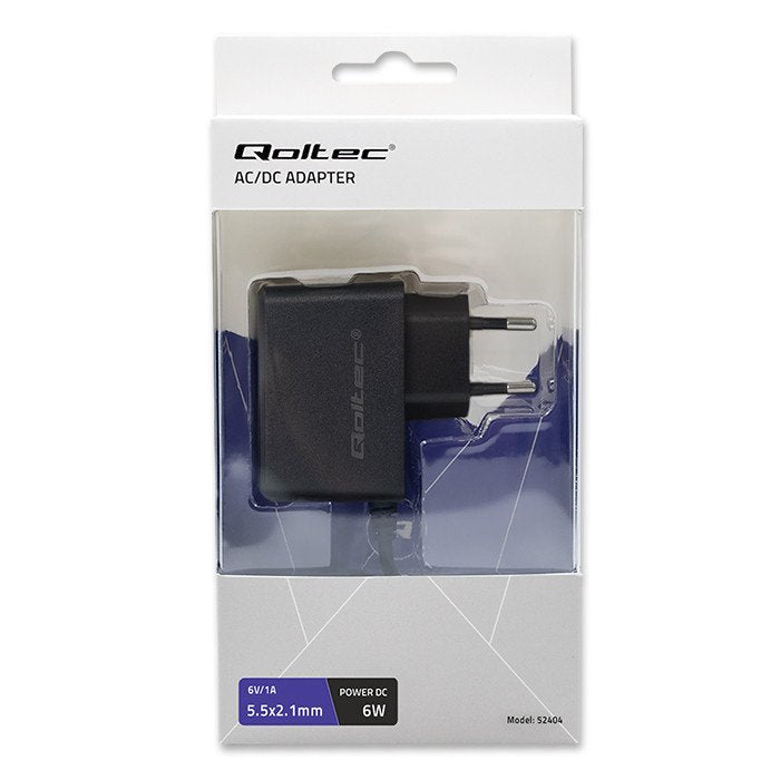 EAN 5901878524047 - Qoltec 52404 adaptador e inversor de corriente Interior 6 W Negro imagen 7