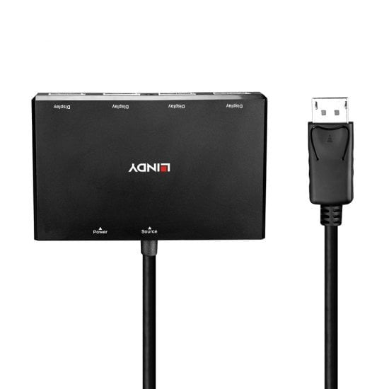 EAN 4002888384315 - Lindy 38431 hub de interfaz DisplayPort Negro imagen 3