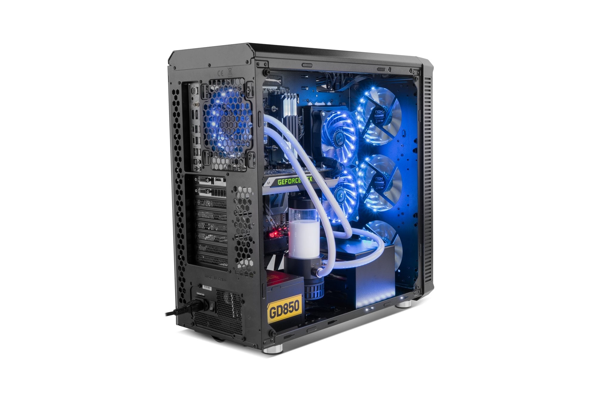Caja Pc Nox Atx Hummer Tgx. Torre. Cristal Templado Usb 3.0 Con Ventiladores