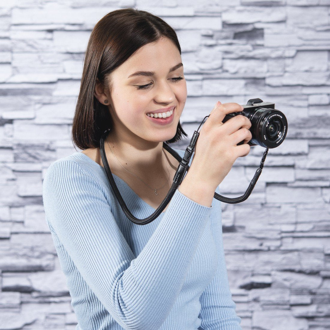 Hama Braid 120 Correa Cámara Digital Nylon Negro