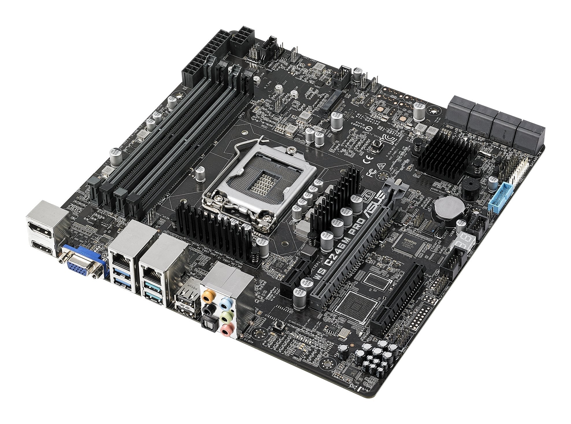 Placa Base Asus Lga1151 2666 Ws C246mpro Micro Atx, 8xd4 2666, Usb3.1