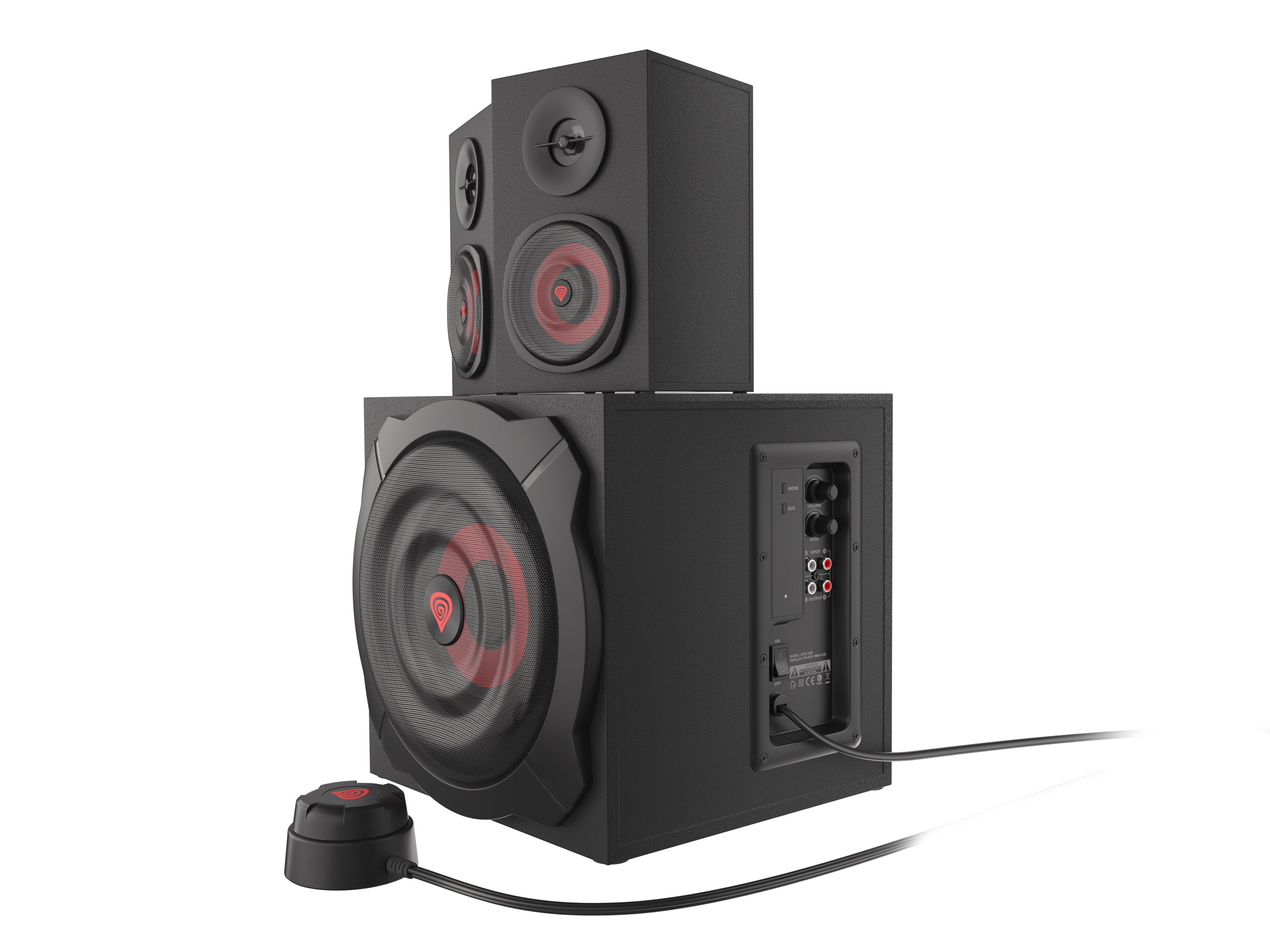 EAN 5901969417852 - GENESIS Helium 610BT conjunto de altavoces 60 W PC/ordenador portátil Negro, Rojo 2.1 canales De 2 vías 3 imagen 3