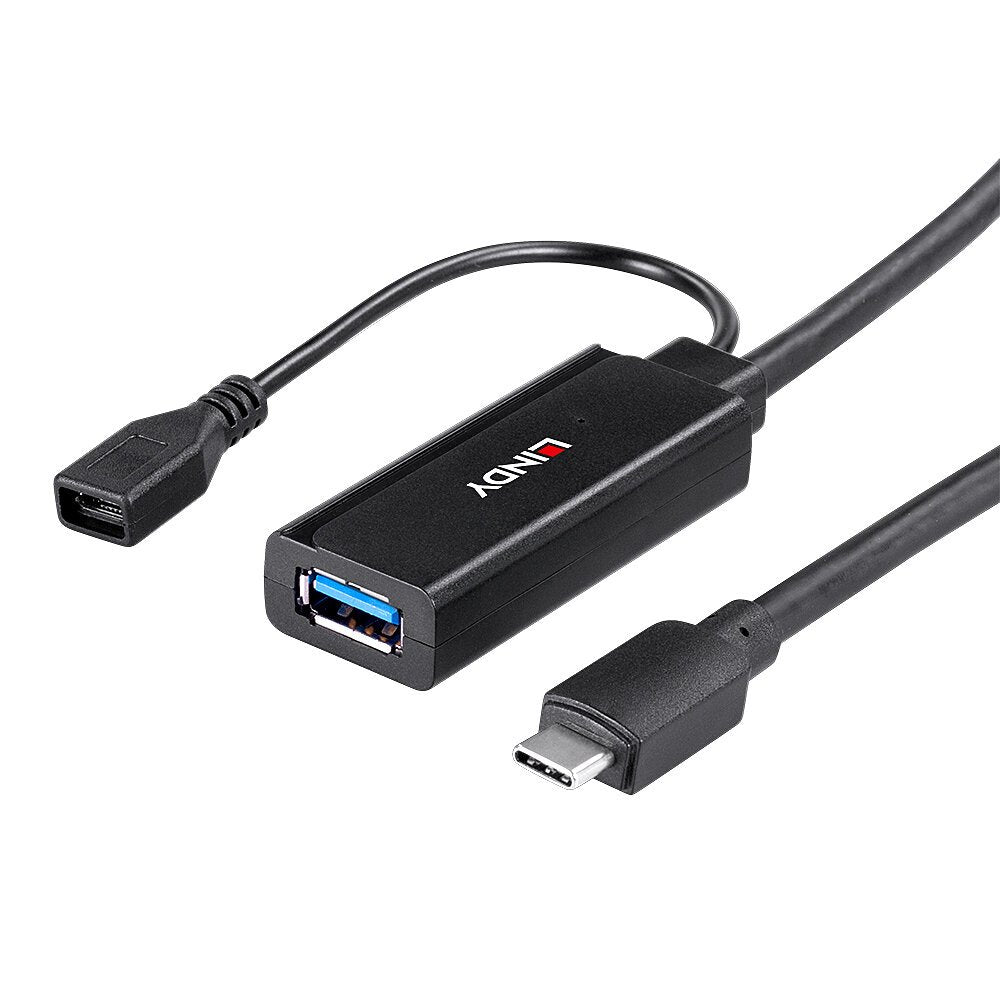 Lindy Cable Externsor Activo Usb 3.2 Gen 1 C - A, 5 Metros
