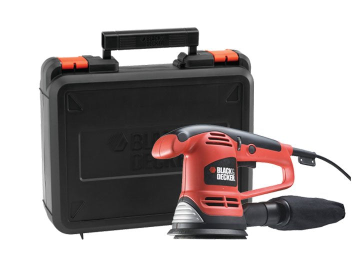 Lijadora Black+Decker Ka191ek Portátil 480 W, Lijadora Orbital Naranja/Negro, 5 Mm, 2,5 Mm, Corriente Alterna, 480 W, 12,5 Cm, 230 W