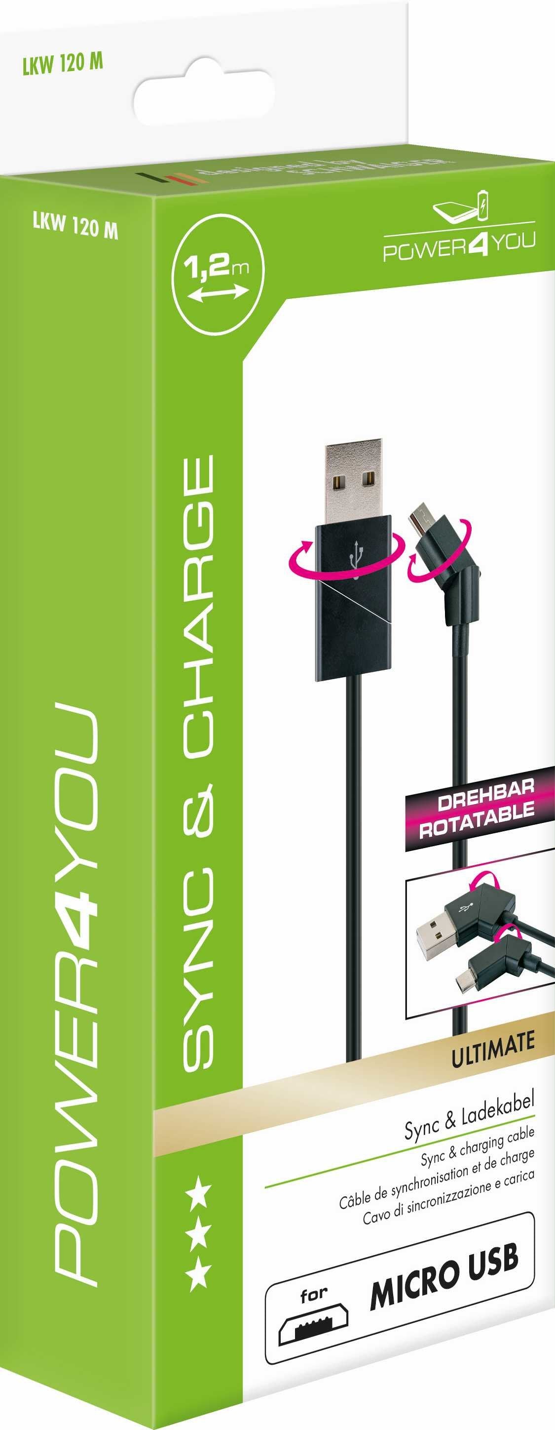 Schwaiger Cable Usb 2.0 -> Usb 2.0 Micro B St., 1.2m, Negro