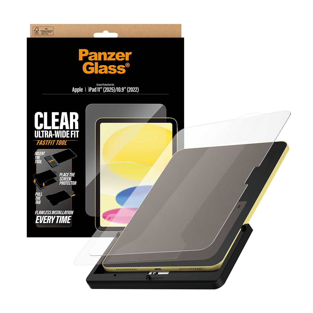 EAN 5715685031410 - PanzerGlass ® Screen Protector iPad 11" (2025) | 10.9" (2022) | Ultra-Wide Fit w. Fastfit tool Protector imagen 5