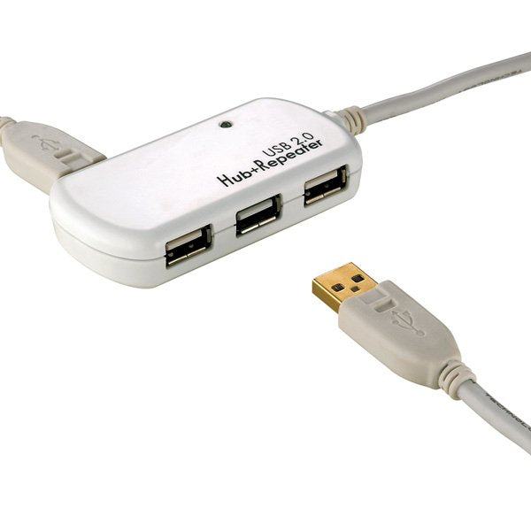 Roline Usb 2.0 4-Port Hub Mit Repeater 12m