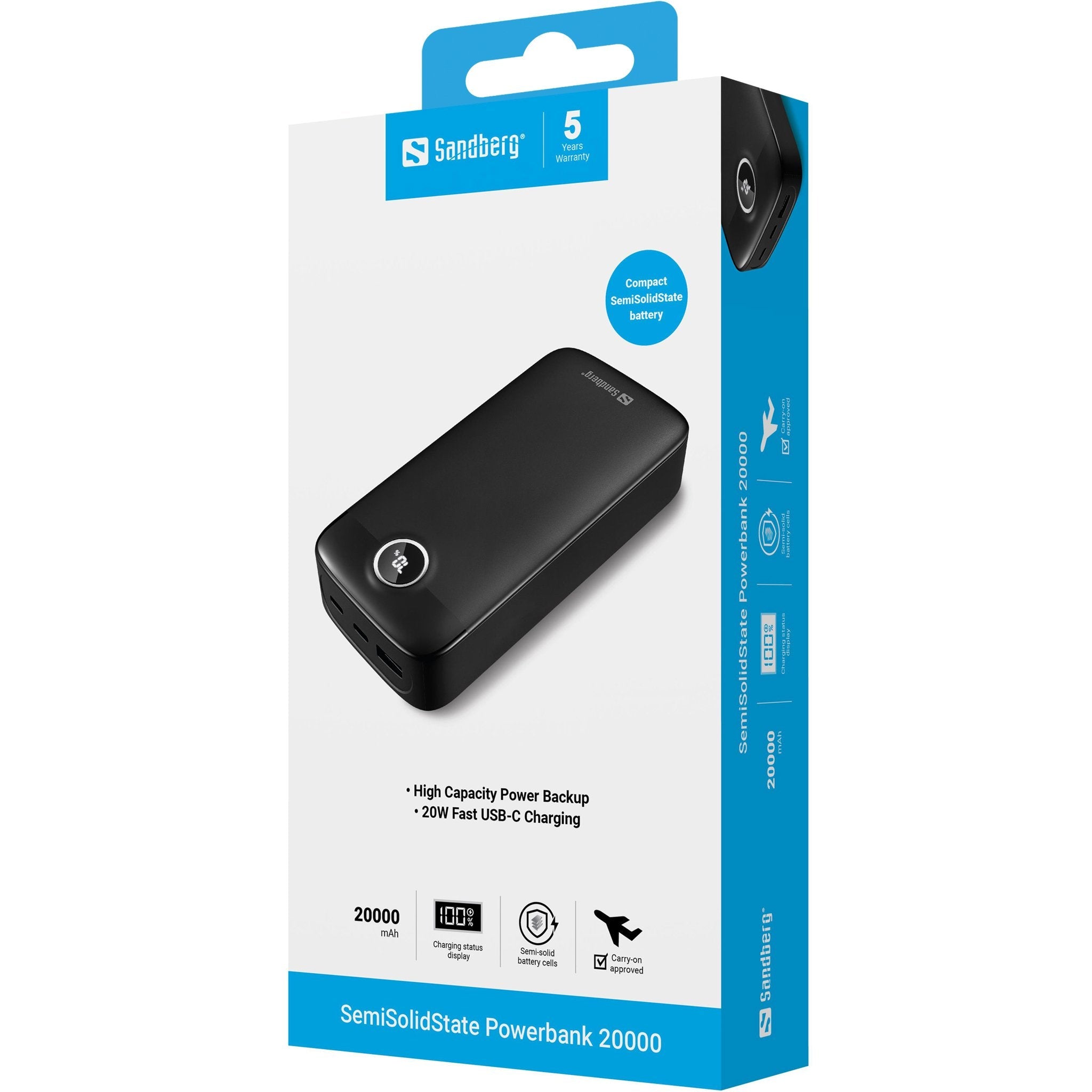 Semisolidstate Powerbank 20000