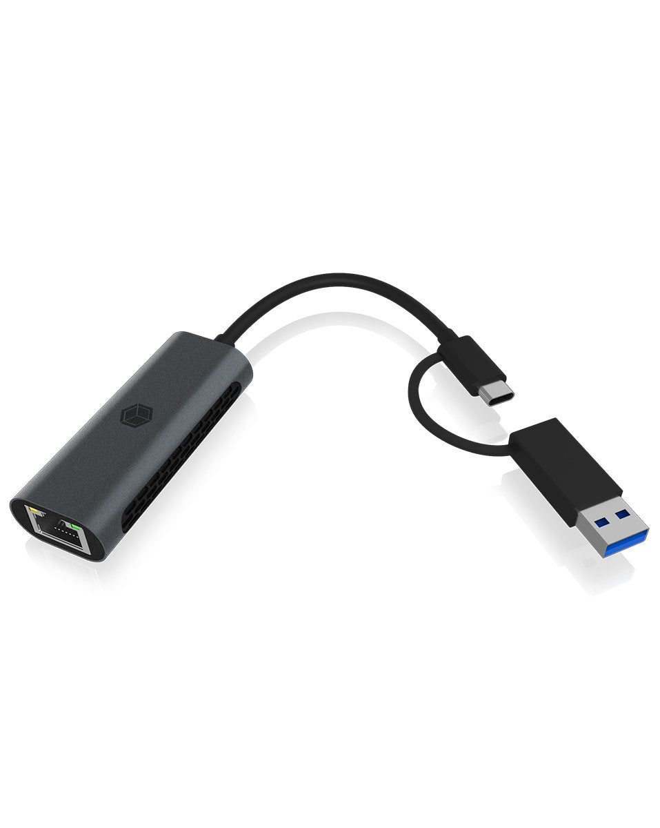 Adaptador Icybox Usb3.2 Gen1 Type-A, Type-C 2.5gb Ethernet Lan Retail