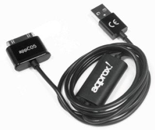 Approx Cable Usb 2.0 A 30 Pines 1m Negro Compatible Tab1 Y Tab2 Appc05