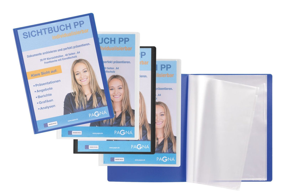 Pagna Office Sichtbuch Din A4 20 Fundas Azul
