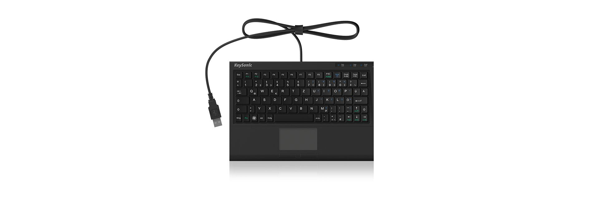 EAN 4250078166986 - KeySonic ACK-3410 (DE) teclado Oficina USB QWERTZ Alemán Negro imagen 4