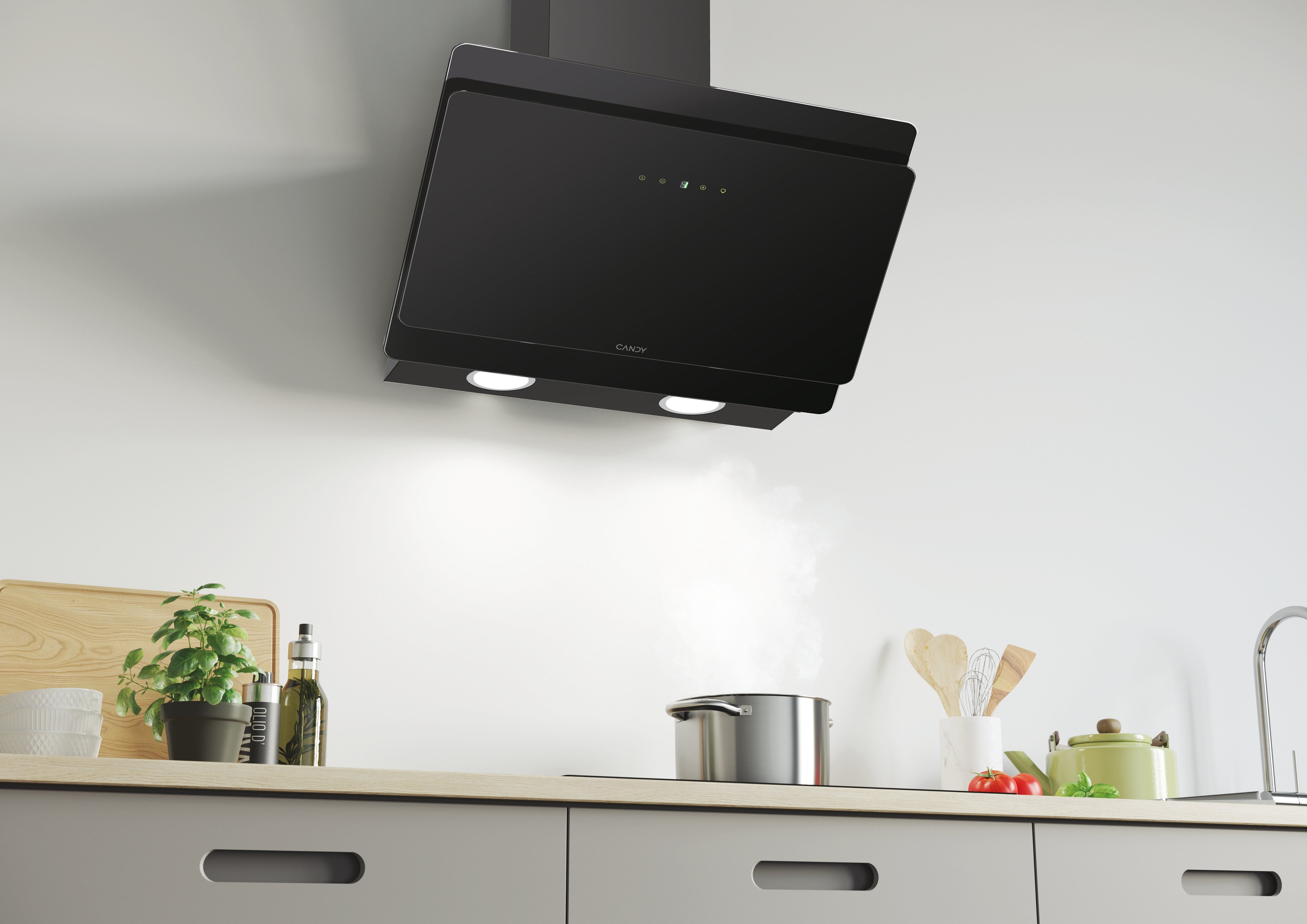 EAN 8016361920828 - Candy Décor CVMA60N De pared Negro 498 m³/h imagen 6