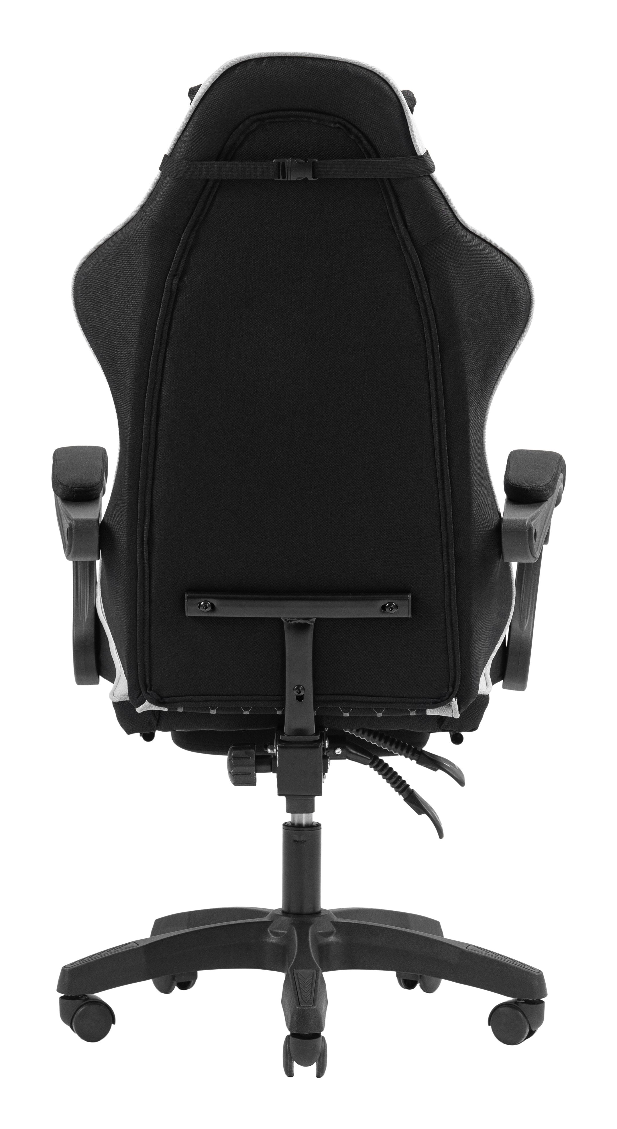 Silla Gamer Mars Gaming Mgcxfgrbl Negra Y Blanca Reclinable Reposabrazo Ajustable Reposapies Cojines