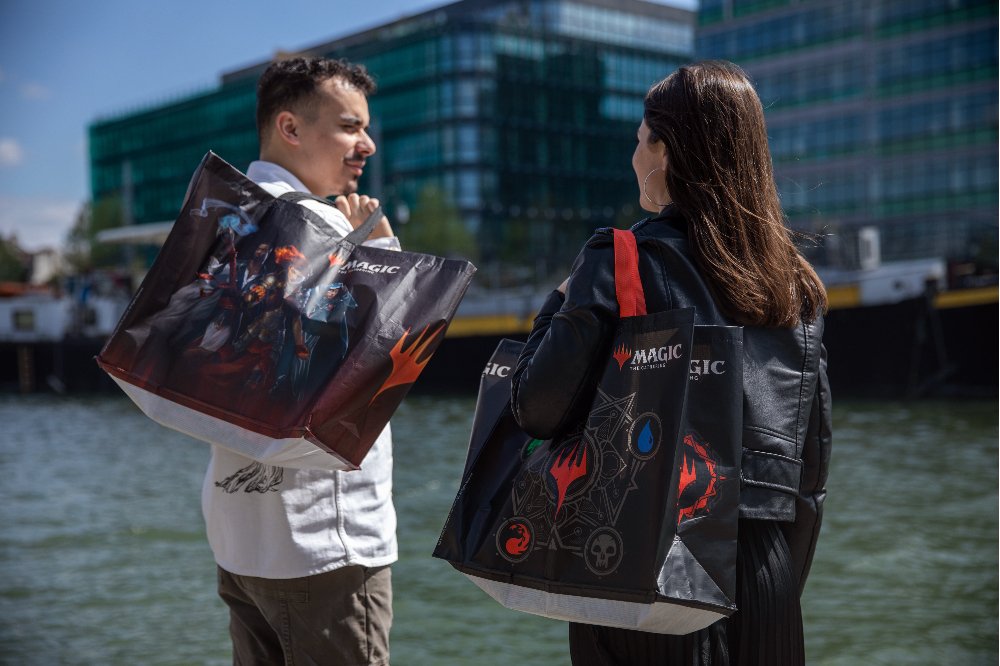 5 Colors Mana Bolsa Reciclable Con Asas 40x45x20 Cm Magic The Gathering