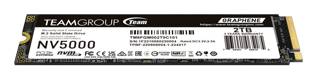 EAN 4711430808543 - Team Group NV5000 2 TB M.2 PCI Express 4.0 NVMe 3D NAND imagen 2