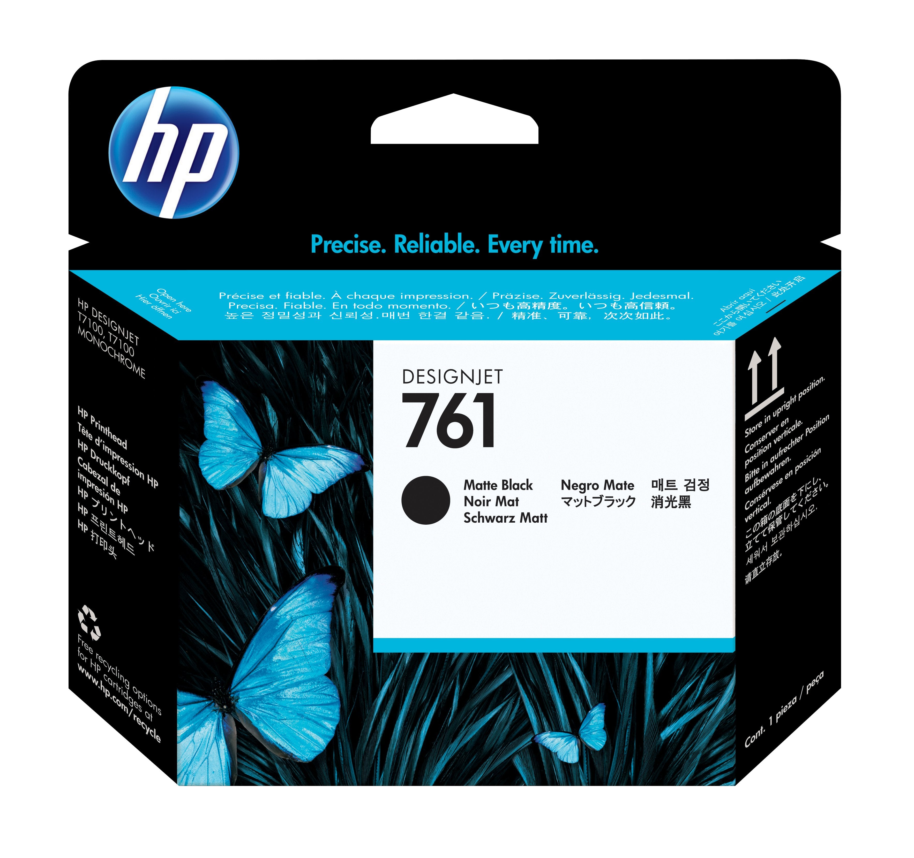 EAN 0885631448236 - HP 761 Matte Black/Matte Black DesignJet Printhead cabeza de impresora Inyección de tinta térmica imagen 1