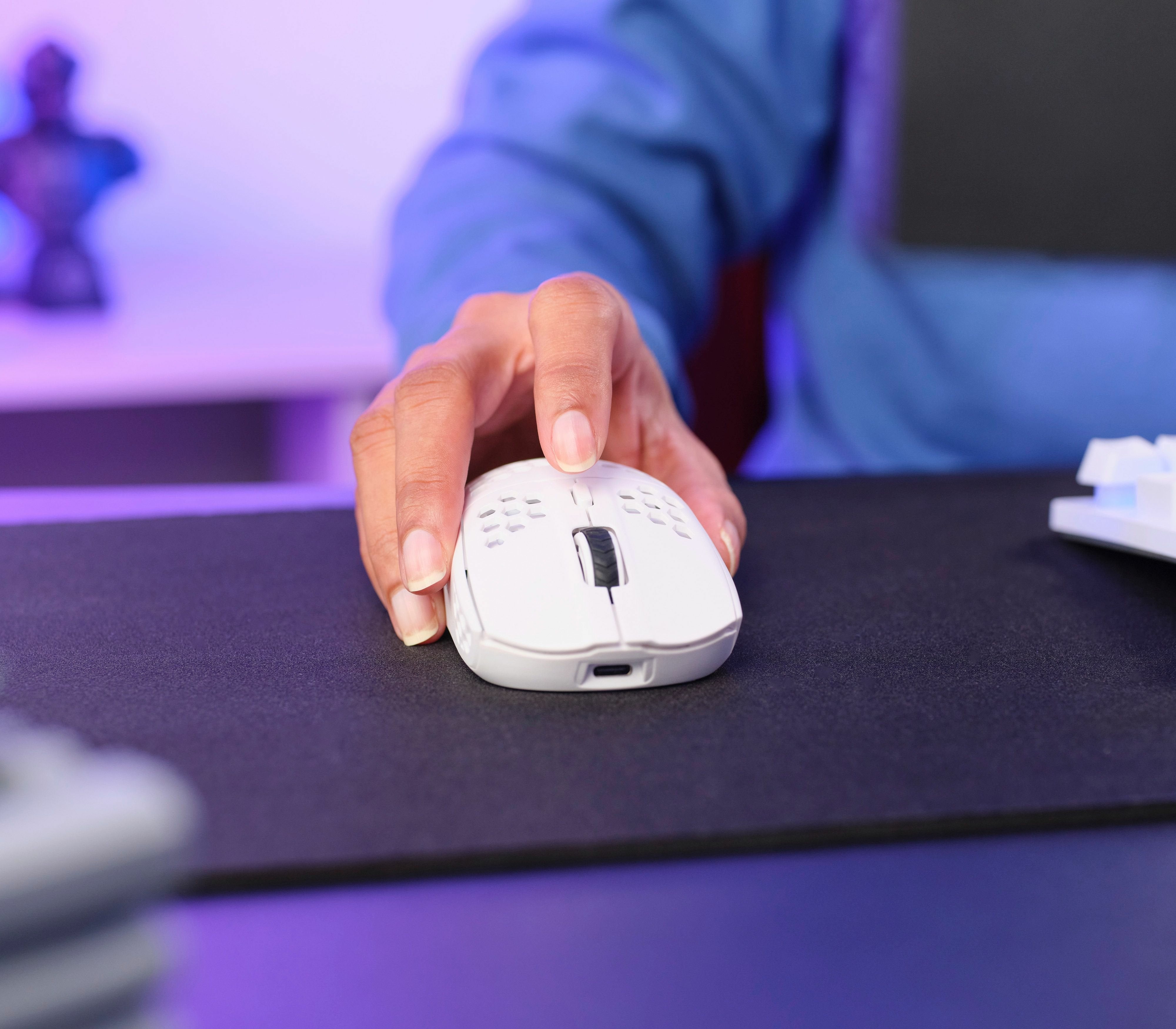 Ratón Gaming Inalámbrico Trust Gaming Gxt 929 Helox Batería Recargable Hasta 4800 Dpi Blanco