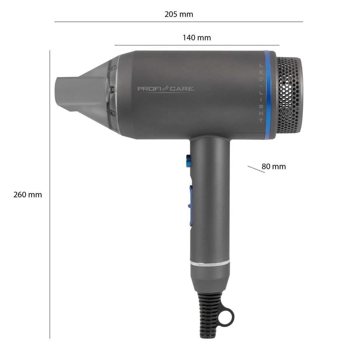 EAN 4006160308204 - ProfiCare 330820 secador 1800 W Azul, Gris imagen 6