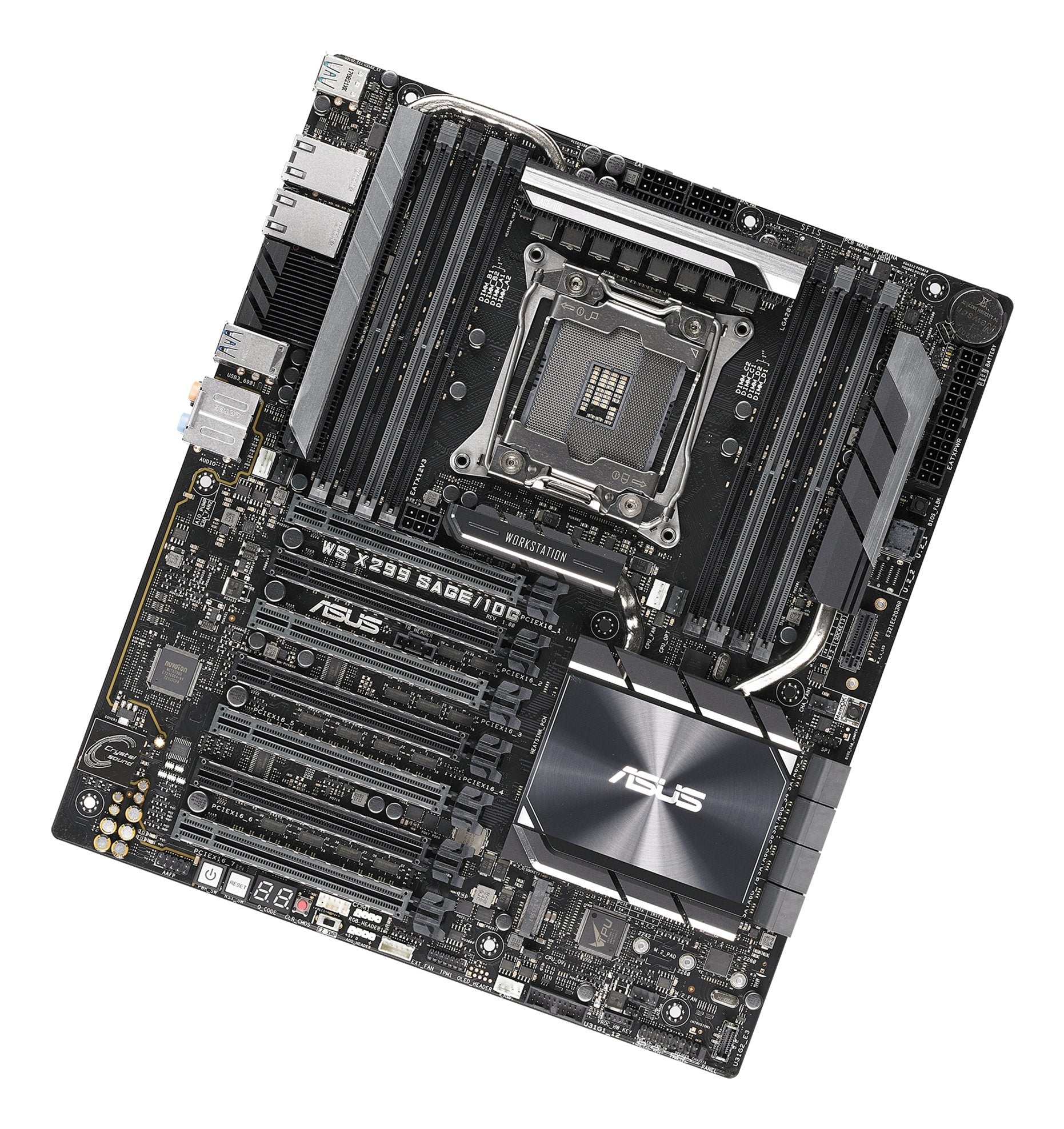 Placa Base Asus Lga2066 Ws X299 Sage/10g Ce Ddr4 Snd+Gln+U3.1+M2 Sata6gb/S