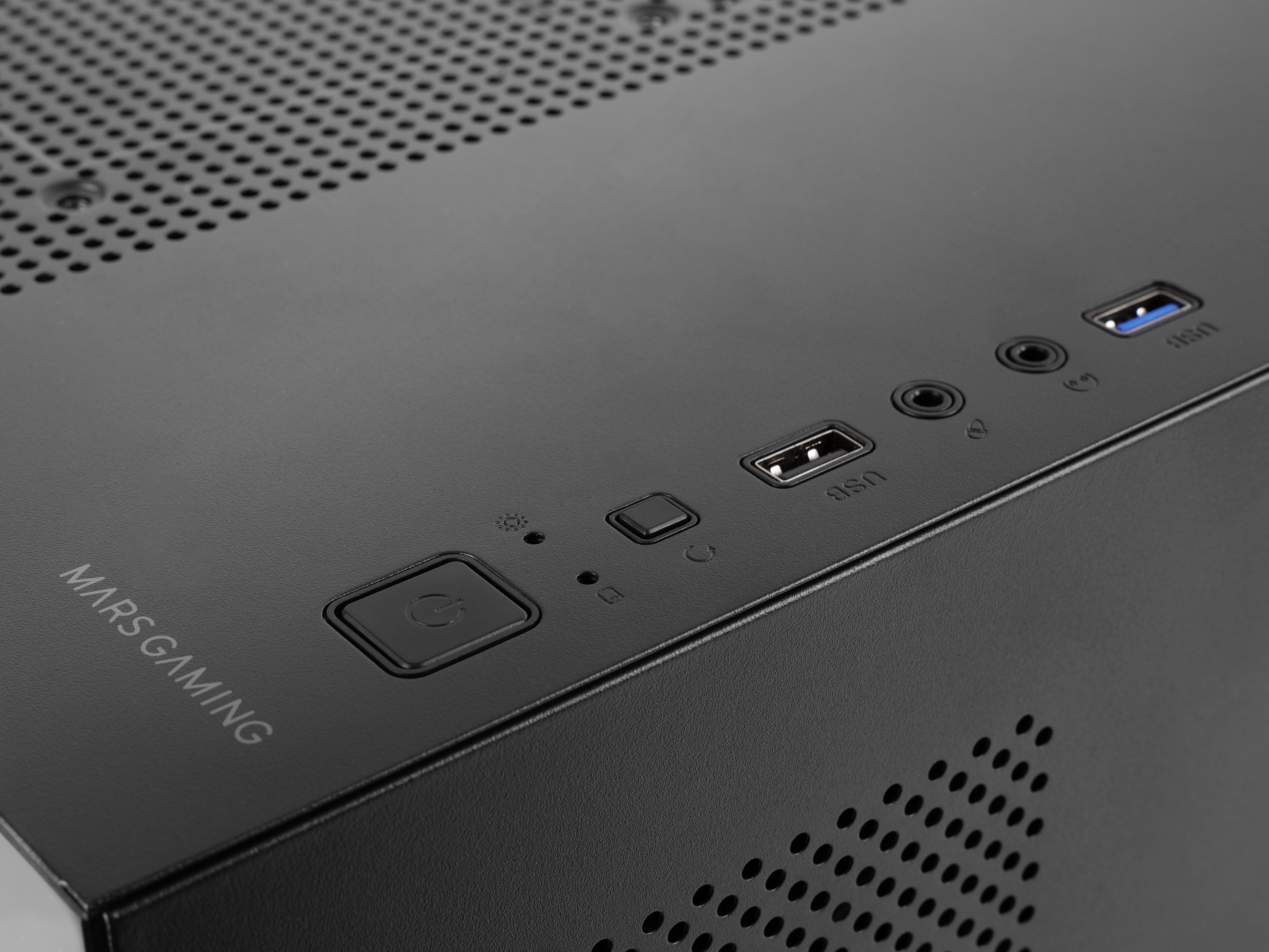 Caja Minitorre Atx Mc-3tlite Negro Mars Gaming 337×276×342 Mm / 3.5 Kg / Cristal Templado / Rgb Fijo / Microatx - Mini-Itx / Usb3.0 + Usb2.0 / 275 Mm Vga / Hasta 7 Ventiladores