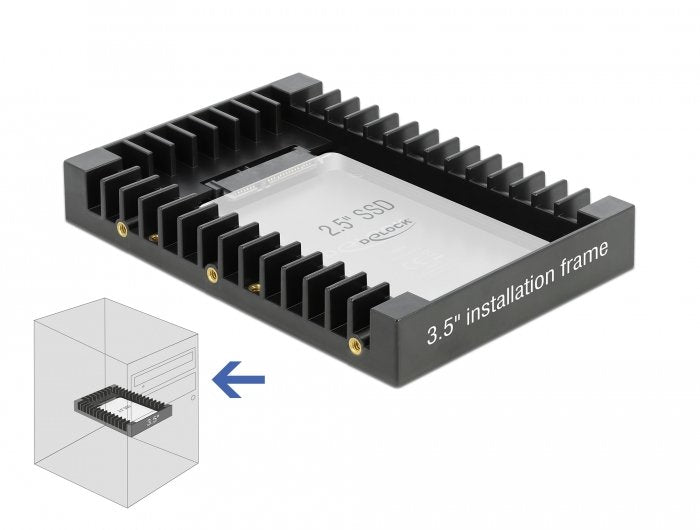 EAN 4043619183647 - DeLOCK Installation Frame for 2.5″ SATA drive 8,89 cm (3.5") Bandeja para disco duro imagen 4