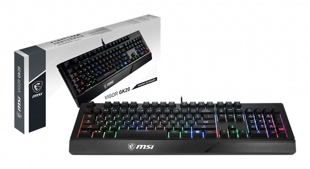 Teclado Gamer Msi Vigor Gk20 Rgb (Negro)