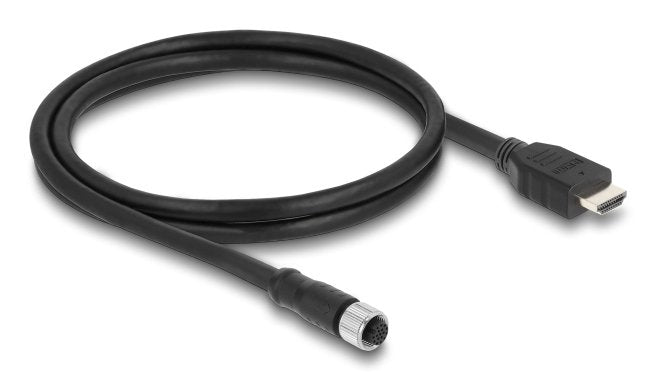 EAN 4043619812172 - DeLOCK 81217 cable para sensor y actuador 1 m M12 HDMI Negro imagen 1