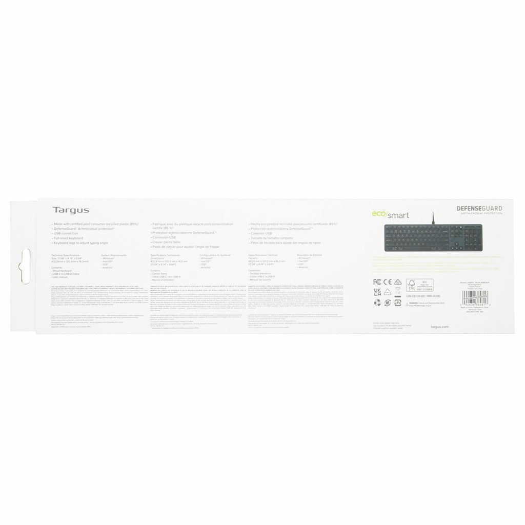 EAN 5063194001463 - Targus EcoSmart AKB874NO teclado Universal USB QWERTY Nórdico Negro imagen 14