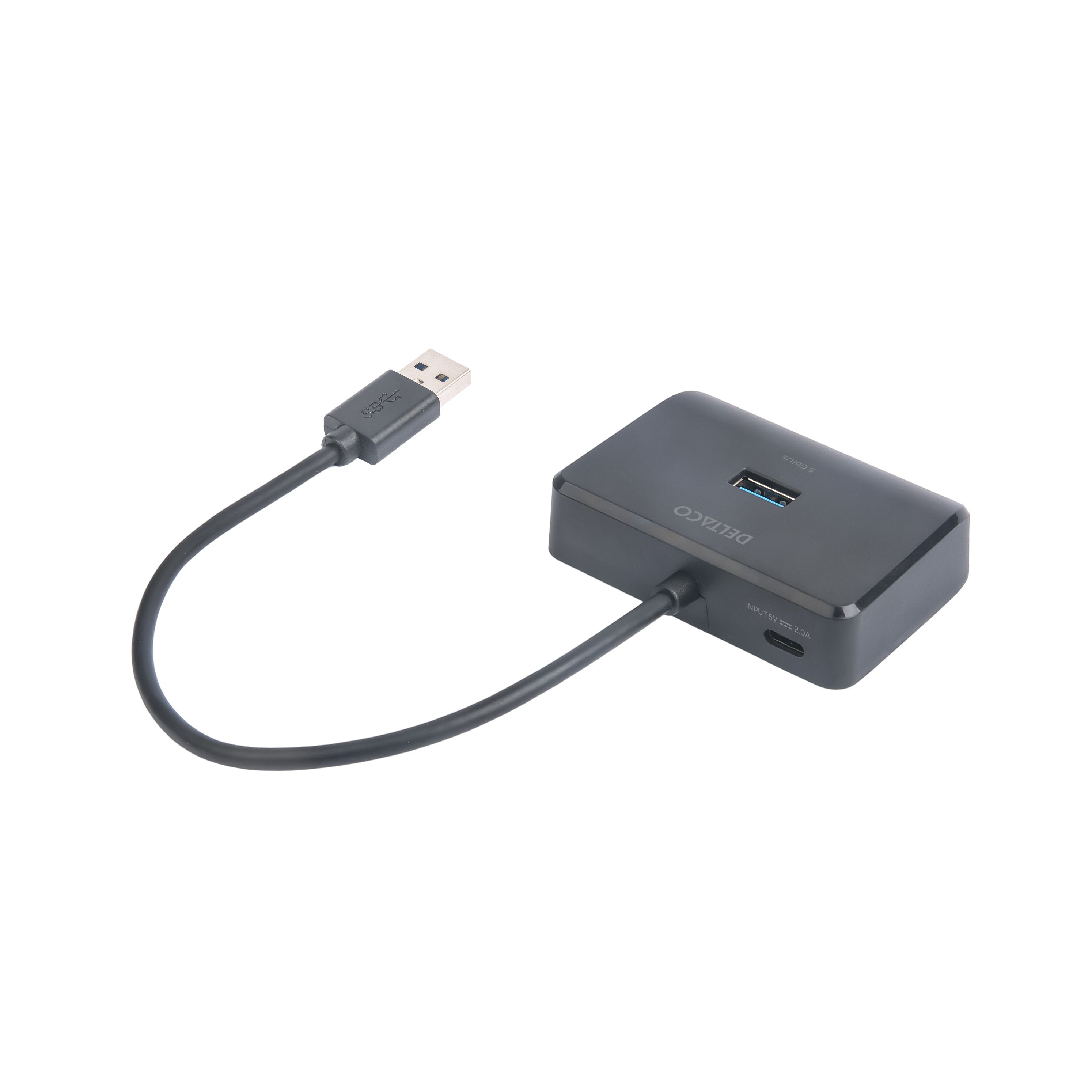 EAN 7333048060662 - Deltaco UH-735 hub de interfaz USB 3.2 Gen 1 (3.1 Gen 1) Type-A 5000 Mbit/s Negro imagen 3